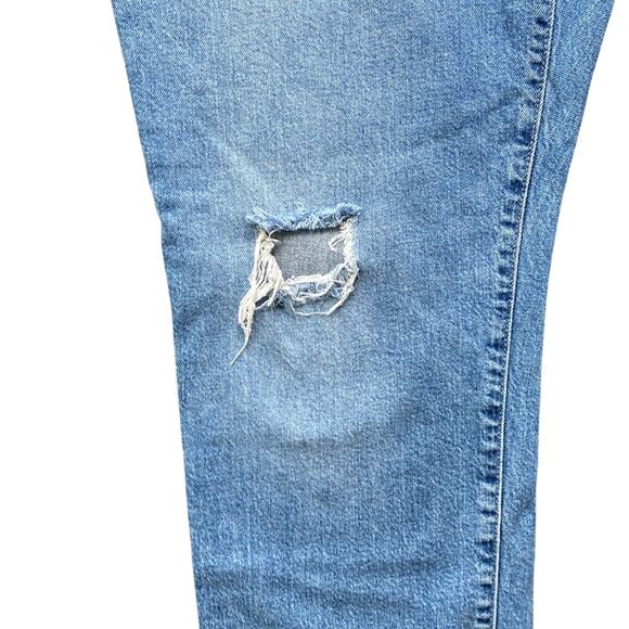 J CREW Slim Boyfriend Jean Womens Sz 32 Distressed Blue Classic Heritage - Picture 6 of 8